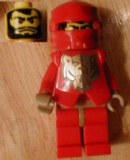 LEGO cas267 Knights Kingdom II - Santis with Gold Pattern Armor, Dark Tan Hands